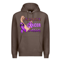 Coffee Pancreatic Cancer Warrior Premium Hoodie - texasbilliewilder