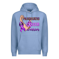 Colony Blue Pancreatic Cancer Warrior Premium Hoodie - texasbilliewilder