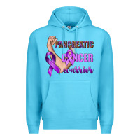 Ocean Blue Pancreatic Cancer Warrior Premium Hoodie - texasbilliewilder