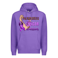 Purple Pancreatic Cancer Warrior Premium Hoodie - texasbilliewilder