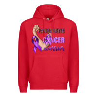 Red Pancreatic Cancer Warrior Premium Hoodie - texasbilliewilder