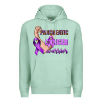Seafoam Pancreatic Cancer Warrior Premium Hoodie - texasbilliewilder
