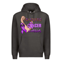 Smoke Pancreatic Cancer Warrior Premium Hoodie - texasbilliewilder