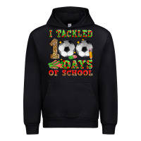 I Tackled 100 Days Of School Soccer Urban Hoodie | Teevron