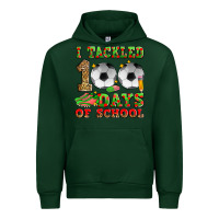 Forest Green i tackled 100 days of school soccer Urban Hoodie - Zillion Design Studio