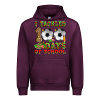 Mauve Wine i tackled 100 days of school soccer Urban Hoodie - Zillion Design Studio
