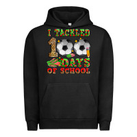 Pigment Black i tackled 100 days of school soccer Urban Hoodie - Zillion Design Studio