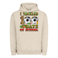 Pigment French Oak i tackled 100 days of school soccer Urban Hoodie - Zillion Design Studio