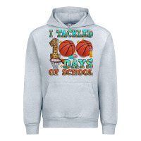 Heather Grey i tackled 100 days of school basketball Urban Hoodie - Zillion Design Studio