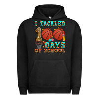 Pigment Black i tackled 100 days of school basketball Urban Hoodie - Zillion Design Studio