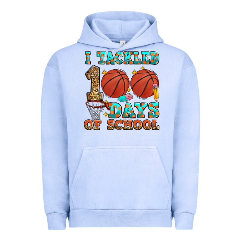I Tackled 100 Days Of School Basketball Urban Hoodie by Zillion Design Studio | Teevron