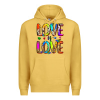 Antique Gold love is love Premium Hoodie - Zillion Design Studio