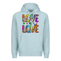 Blue Mist love is love Premium Hoodie - Zillion Design Studio