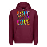 Burgundy love is love Premium Hoodie - Zillion Design Studio