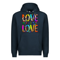 Navy love is love Premium Hoodie - Zillion Design Studio