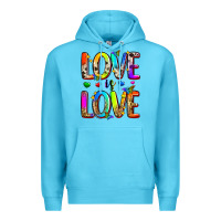 Ocean Blue love is love Premium Hoodie - Zillion Design Studio
