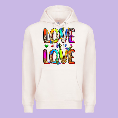 Love Is Love Premium Hoodie Designed By Zillion Design Studio