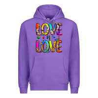 Purple love is love Premium Hoodie - Zillion Design Studio