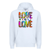 White love is love Premium Hoodie - Zillion Design Studio