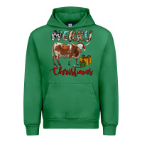 Emerald Texas Longhorn Merry Christmas Urban Hoodie - RanaPortraitStore