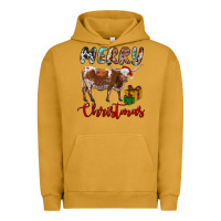 Pigment Peanut Butter Texas Longhorn Merry Christmas Urban Hoodie - RanaPortraitStore