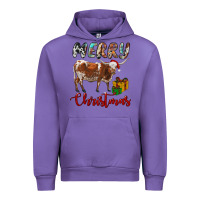 Tulip Texas Longhorn Merry Christmas Urban Hoodie - RanaPortraitStore