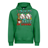 Emerald i tackled 100 days of school baseball Urban Hoodie - Zillion Design Studio