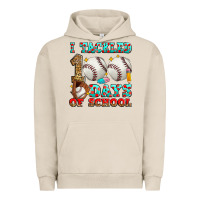 Pigment French Oak i tackled 100 days of school baseball Urban Hoodie - Zillion Design Studio