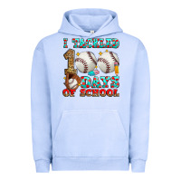 Pigment Grape Ice i tackled 100 days of school baseball Urban Hoodie - Zillion Design Studio