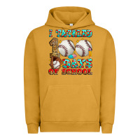 Pigment Peanut Butter i tackled 100 days of school baseball Urban Hoodie - Zillion Design Studio