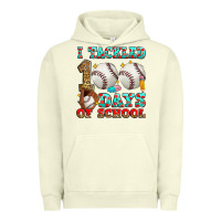 Pigment Pistachio i tackled 100 days of school baseball Urban Hoodie - Zillion Design Studio
