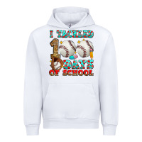 White i tackled 100 days of school baseball Urban Hoodie - Zillion Design Studio