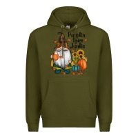 Army Green pumpkin spice junkie Premium Hoodie - RanaPortraitStore