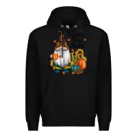 Black pumpkin spice junkie Premium Hoodie - RanaPortraitStore