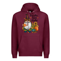 Burgundy pumpkin spice junkie Premium Hoodie - RanaPortraitStore