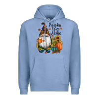 Colony Blue pumpkin spice junkie Premium Hoodie - RanaPortraitStore