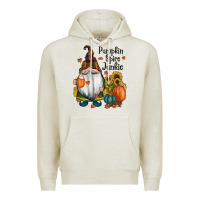 Oatmeal Heather pumpkin spice junkie Premium Hoodie - RanaPortraitStore