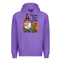 Purple pumpkin spice junkie Premium Hoodie - RanaPortraitStore