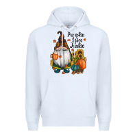 White pumpkin spice junkie Premium Hoodie - RanaPortraitStore