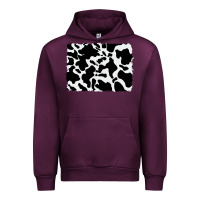 Mauve Wine distressed cowhide pattern Urban Hoodie - RanaPortraitStore