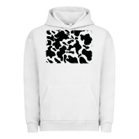 Distressed Cowhide Pattern Urban Hoodie | Teevron