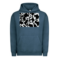 Pigment Midnight Navy distressed cowhide pattern Urban Hoodie - RanaPortraitStore
