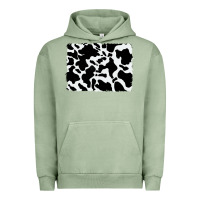 Pigment Oil Green distressed cowhide pattern Urban Hoodie - RanaPortraitStore
