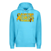 Ocean Blue Sarcoma Cancer Warrior Premium Hoodie - texasbilliewilder