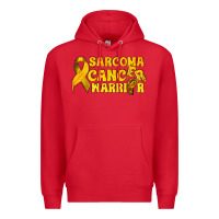 Red Sarcoma Cancer Warrior Premium Hoodie - texasbilliewilder