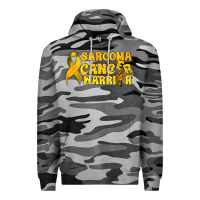Slate Camo Sarcoma Cancer Warrior Premium Hoodie - texasbilliewilder