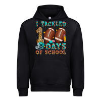 Black i tackled 100 days of school american football Urban Hoodie - Zillion Design Studio