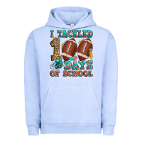 Pigment Grape Ice i tackled 100 days of school american football Urban Hoodie - Zillion Design Studio