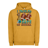 Pigment Peanut Butter i tackled 100 days of school american football Urban Hoodie - Zillion Design Studio
