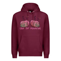 Burgundy Save The Pumpkins Premium Hoodie - texasbilliewilder
